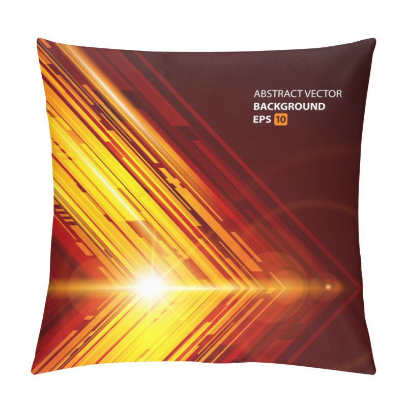 Personality  Abstract Shiny Technology Lines And Light Vector Background. Eps 10 Pillow Covers