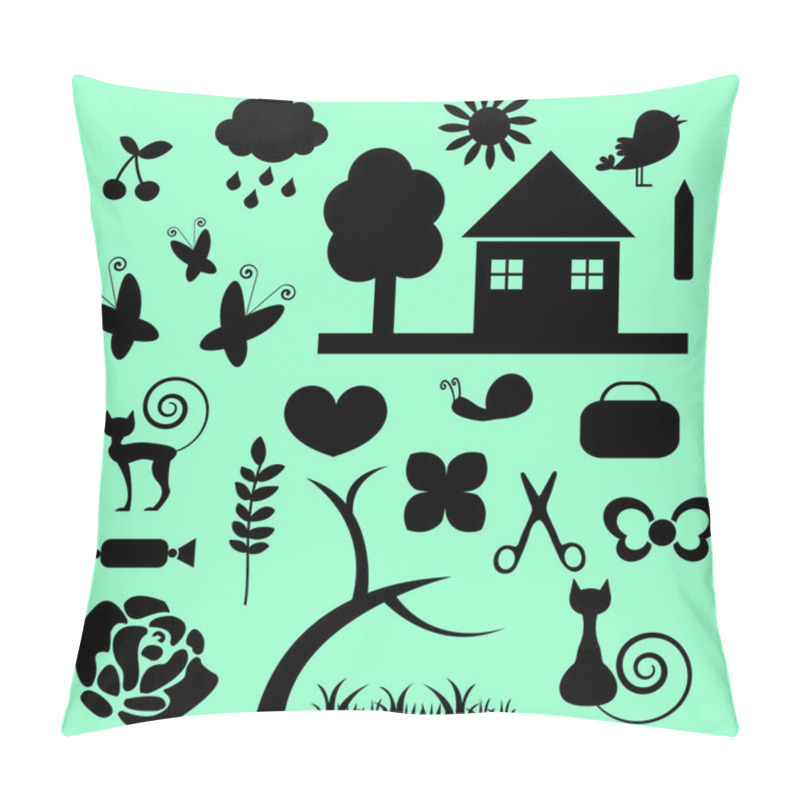 Personality  A Set Of Graphic Objects Pillow Covers