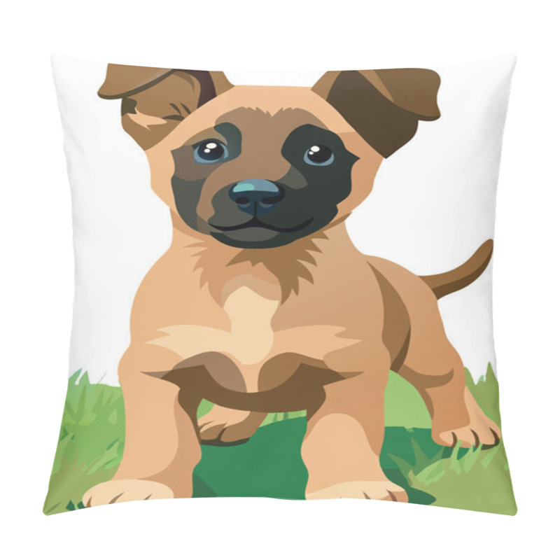 Personality  Belgian Malinois Dog Puppy Pillow Covers