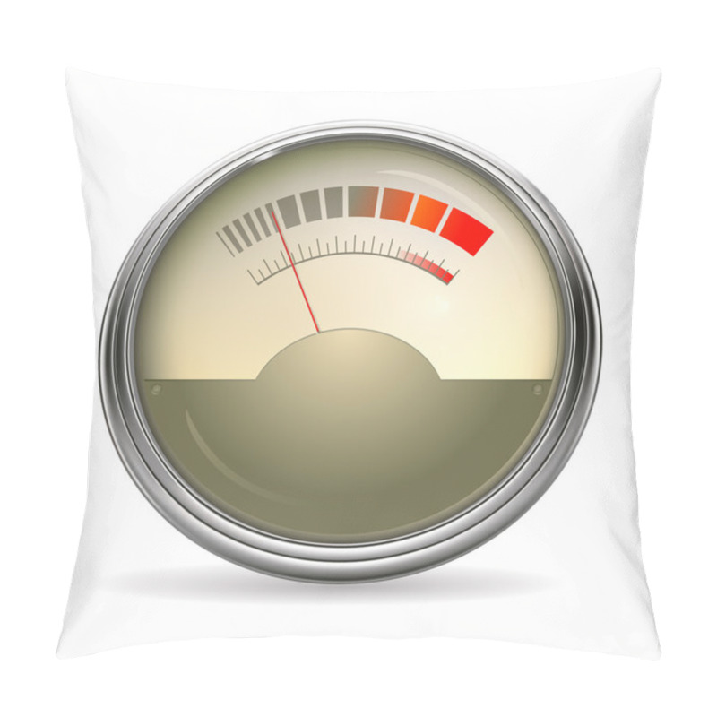 Personality  Audio Gauge, Vector Pillow Covers