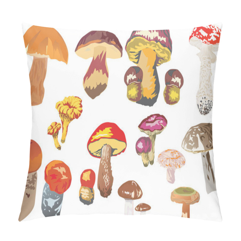 Personality  Mushroom Collection Pillow Covers