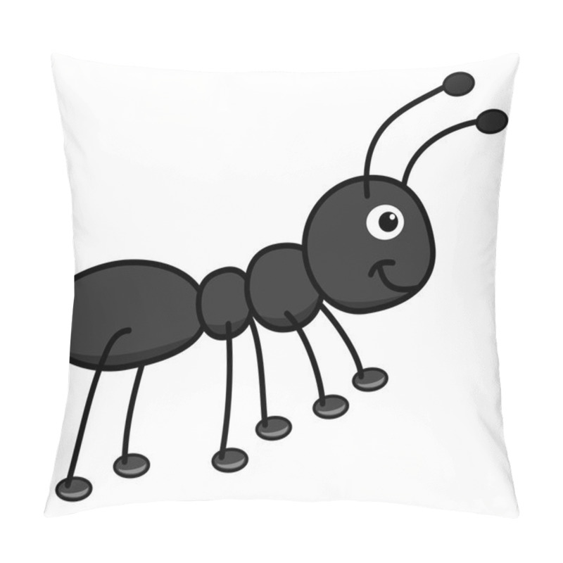 Personality  Happy Black Ant Pillow Covers