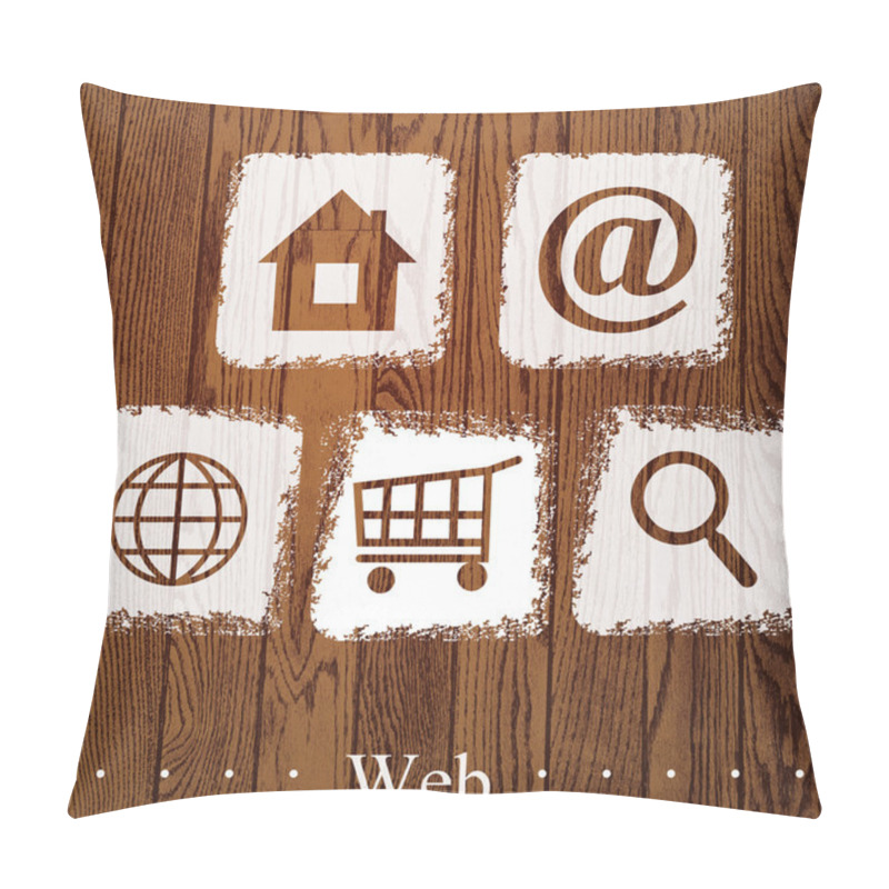 Personality  Vector Set Of Web Icons. Pillow Covers