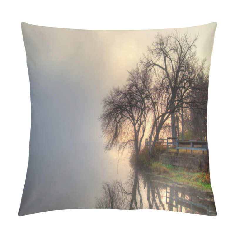 Personality  HDR Landscape Mystic Foggy Scene Pillow Covers