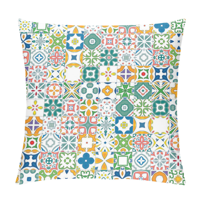 Personality  Portuguese Tiles Pillow Covers