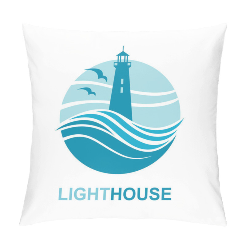 Personality  Lighthouse Icon Design Pillow Covers