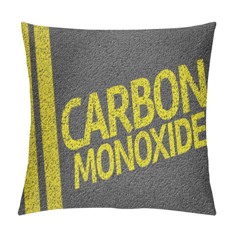 Personality  Carbon Monoxide Written On Road Pillow Covers