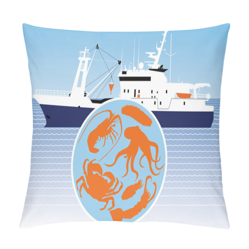 Personality  Catching Commercial Marine Animals Pillow Covers