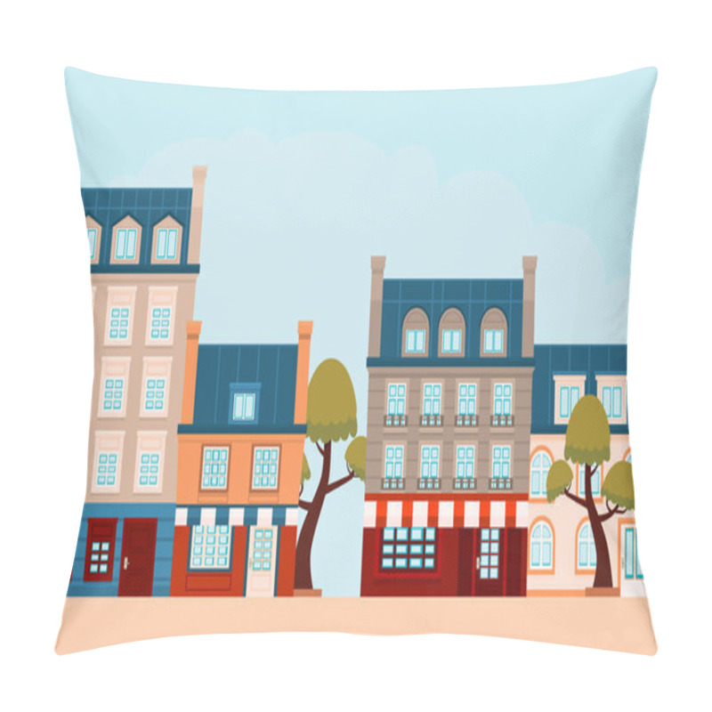 Personality  The Street Of A Small French City Pillow Covers