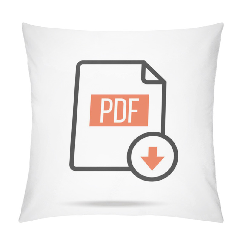 Personality  Download PDF Icon. Vector Illustration. Pillow Covers