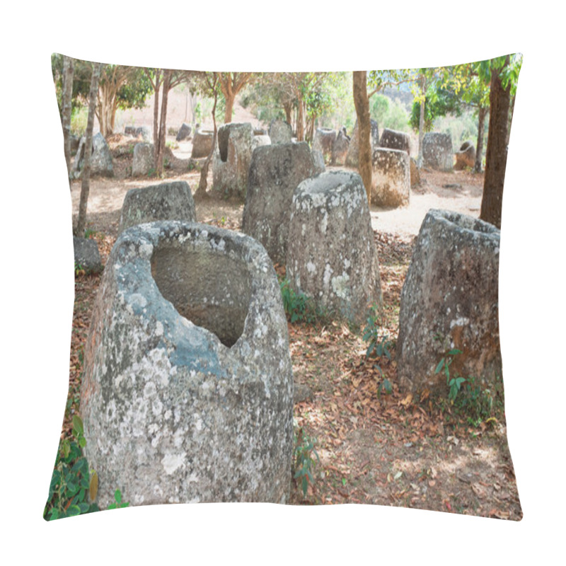 Personality  Valley Pitchers. Phonsavan, Xiangkhouang Province, Laos Pillow Covers