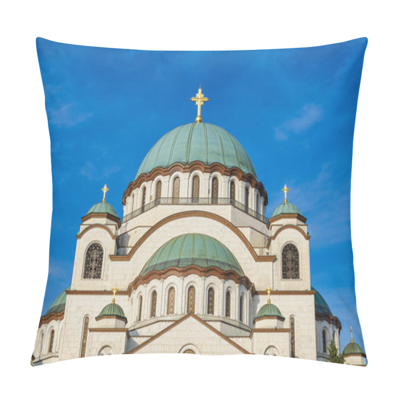 Personality  Saint Sava Church, One Of The World's Biggest Orthodox Christian Churches In The World, Belgrade, Serbia Pillow Covers