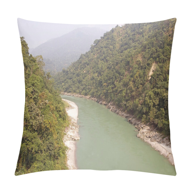 Personality  Teesta River, West Bengal, India Pillow Covers