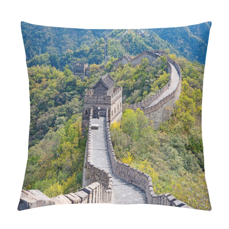 Personality  Famous Great Wall Of China, Section Mutianyu, Located Nearby Beijing City Pillow Covers