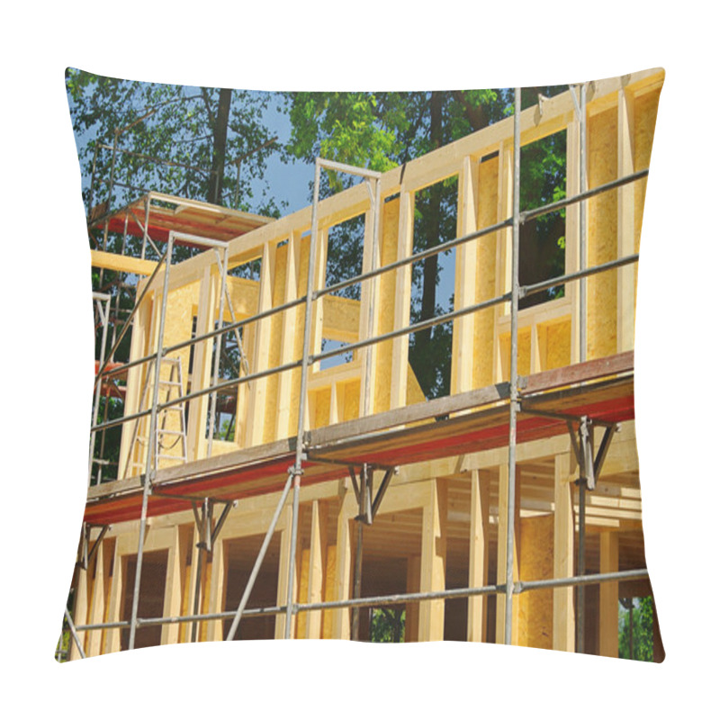 Personality  Holzbau - Wood Construction 04 Pillow Covers