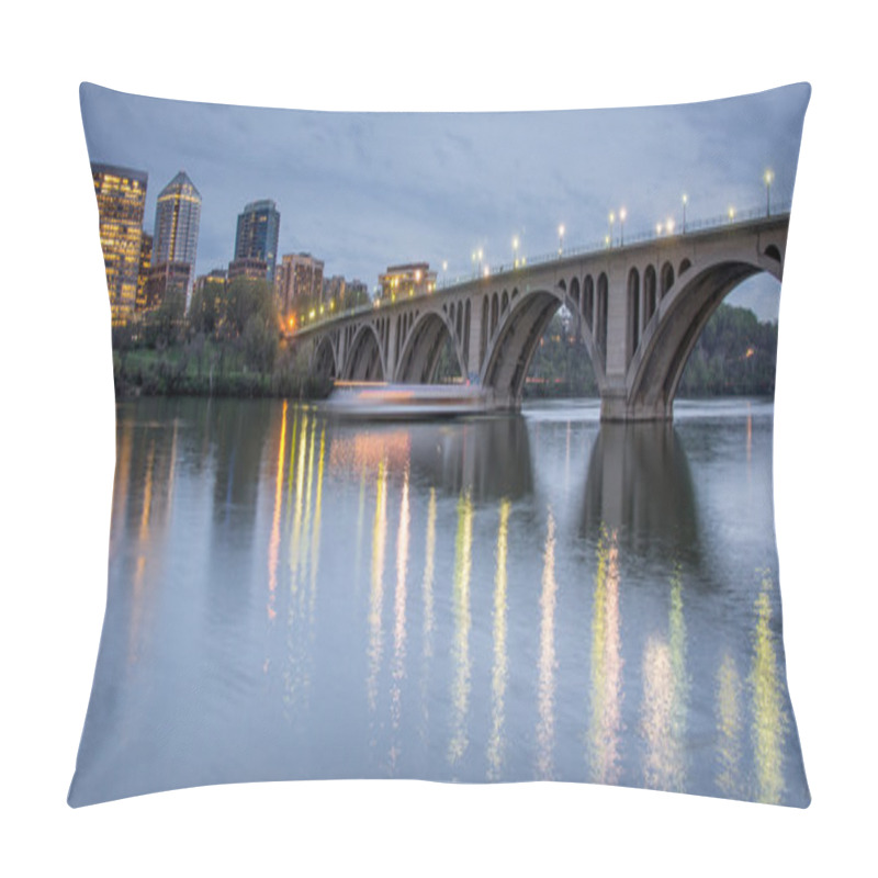 Personality  Dusk Over Key Bridge And Rosslyn, Washington DC, USA Pillow Covers