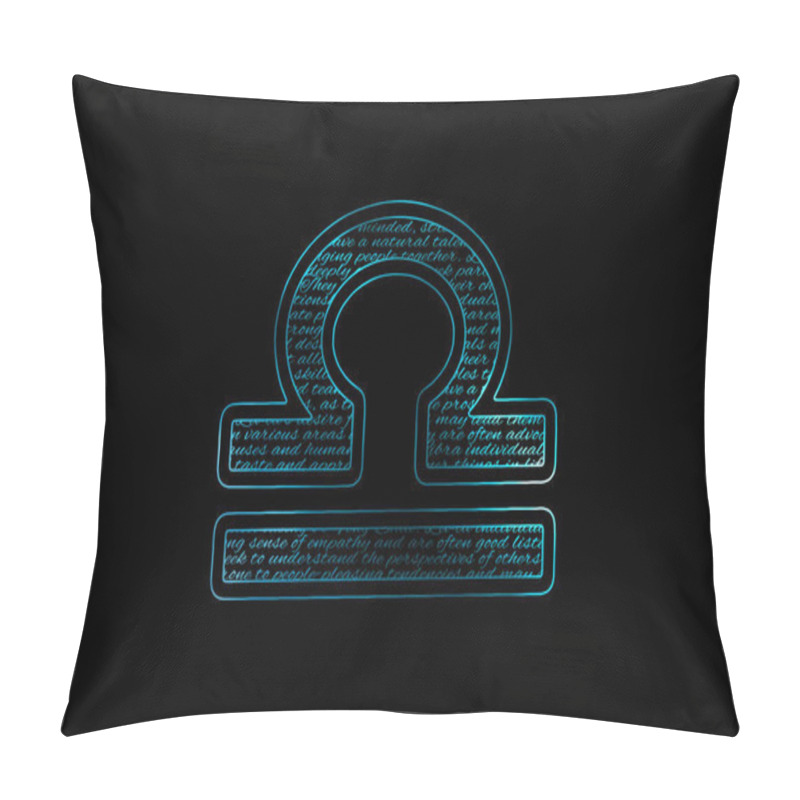 Personality  Libra Zodiac Sign, Horoscope Symbol Pillow Covers