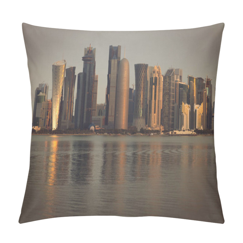 Personality  Architecture Of Doha Pillow Covers