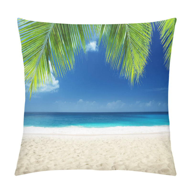 Personality  Beach On Mahe Island, Seychelles Pillow Covers