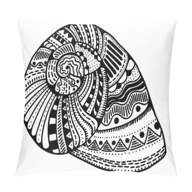 Personality  Zentangle Stylized Shell Pillow Covers