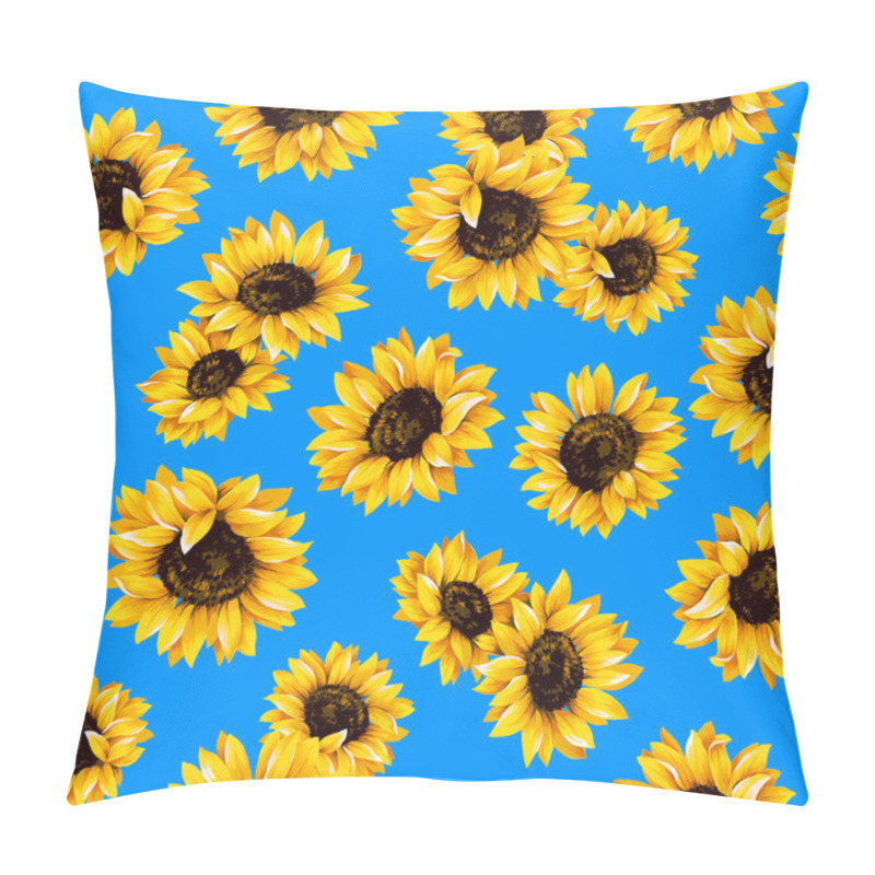 Personality  Sunflower Pattern Pillow Covers