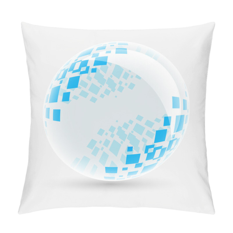 Personality  White Ball With Squares Pillow Covers