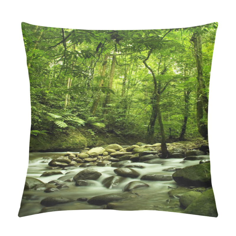 Personality  Green Forest And River Pillow Covers