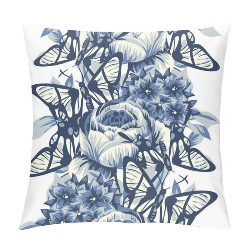 Personality  Seamless Flower Pattern Pillow Covers