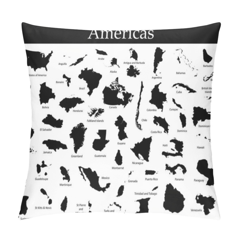 Personality  All Countries Map Of America Pillow Covers