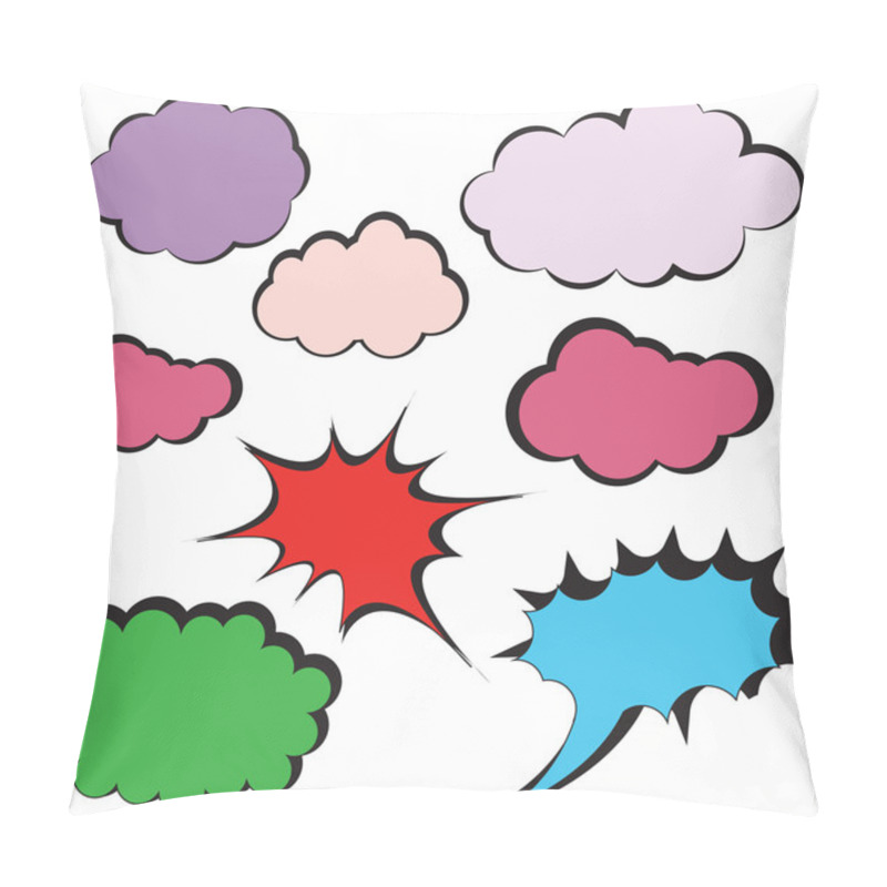 Personality  Comic Speech Bubbles Pillow Covers