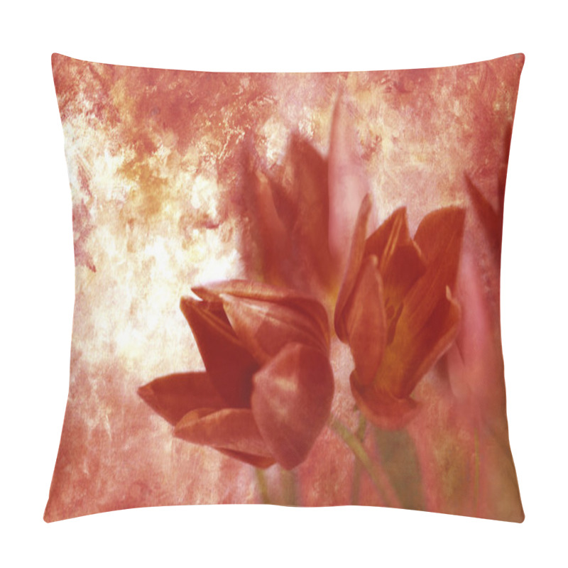 Personality  Ambient Canvas Tulips Pillow Covers