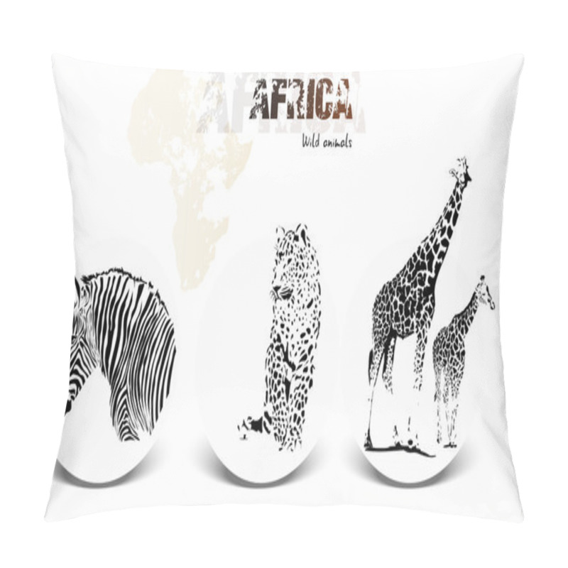 Personality  African Animals Pillow Covers