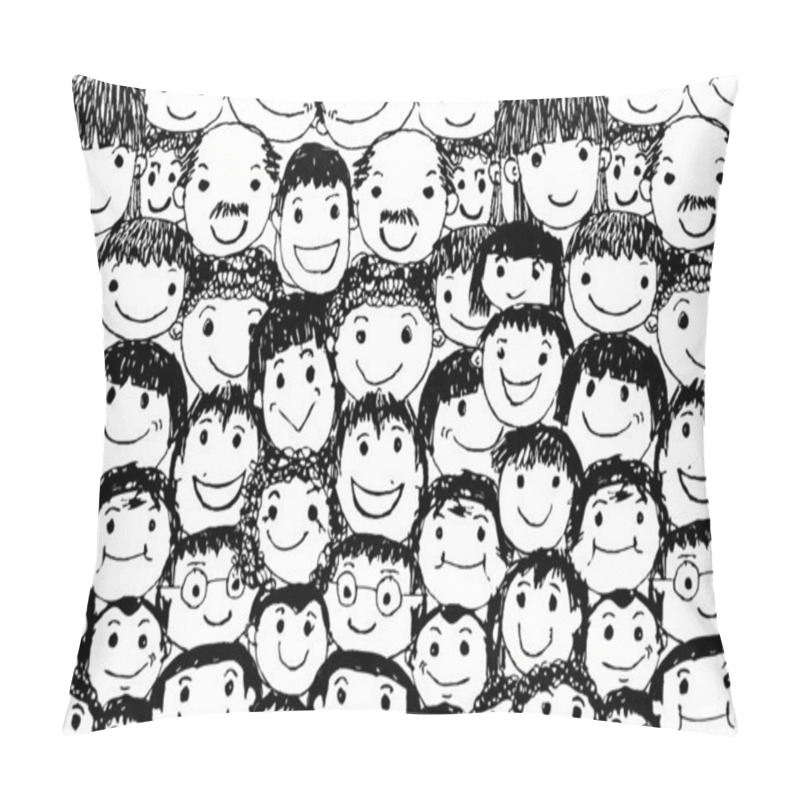 Personality  People Faces Cartoon Pillow Covers