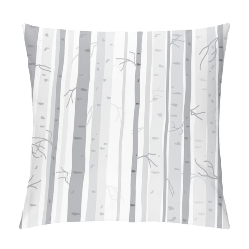 Personality  Seamless Tree Wallpaper, Trees Vector Pattern  Pillow Covers