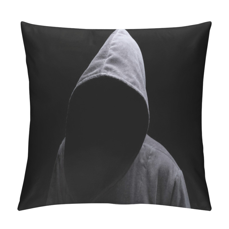 Personality  Hooded Man In The Shadow Pillow Covers