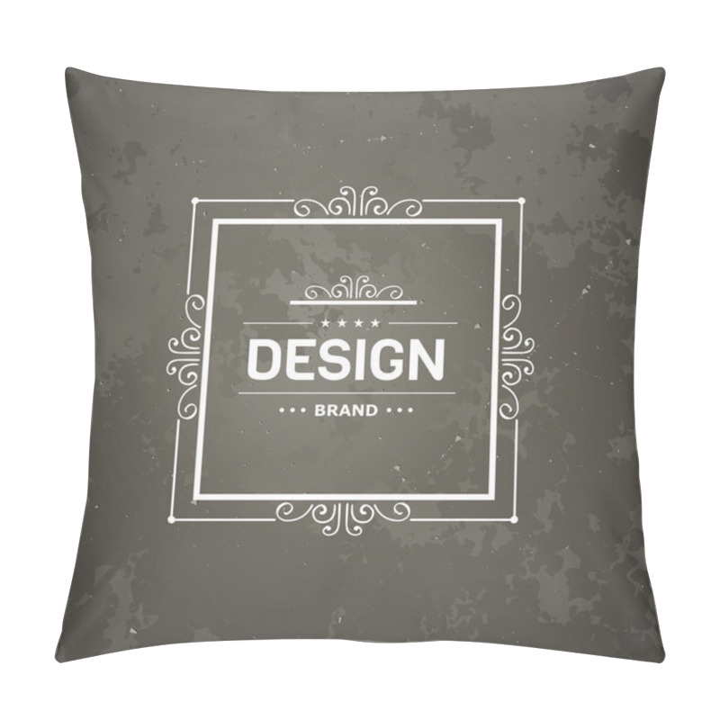 Personality  Monogram  Luxury Logo Template Pillow Covers