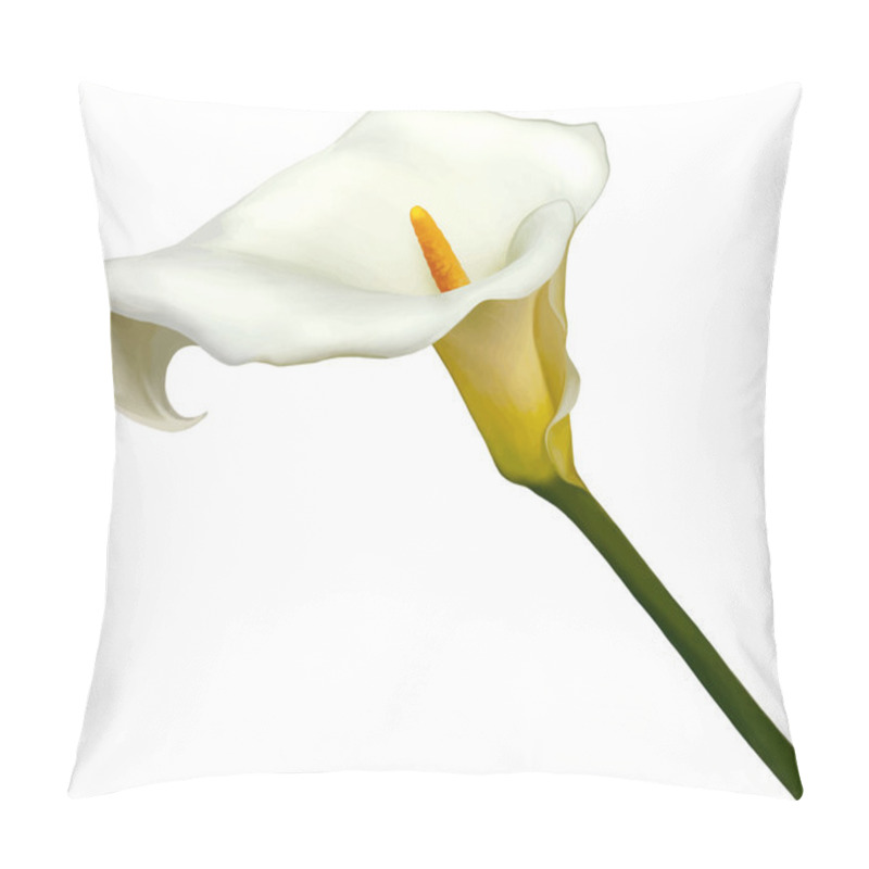 Personality  White Calla Lily Flower Pillow Covers