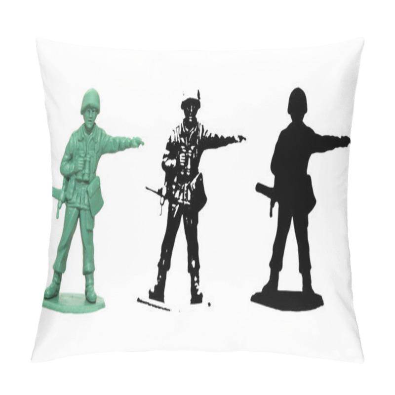 Personality  Plastic Toy Soldier Vector Pillow Covers