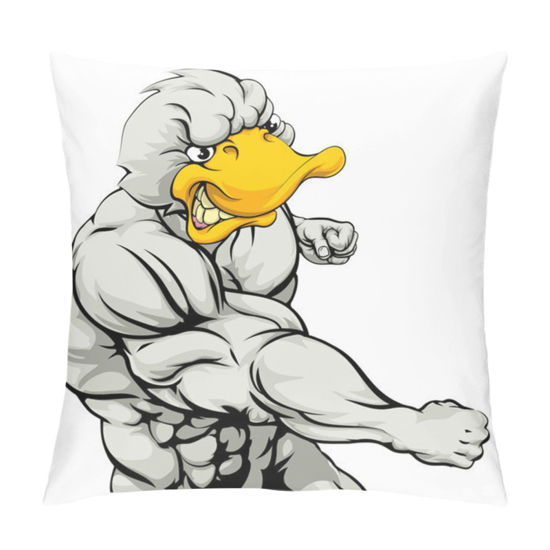 Personality  Punching Duck Mascot Pillow Covers