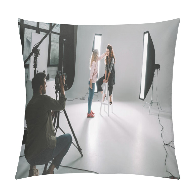 Personality  Photographer, Makeup Artist And Model  Pillow Covers