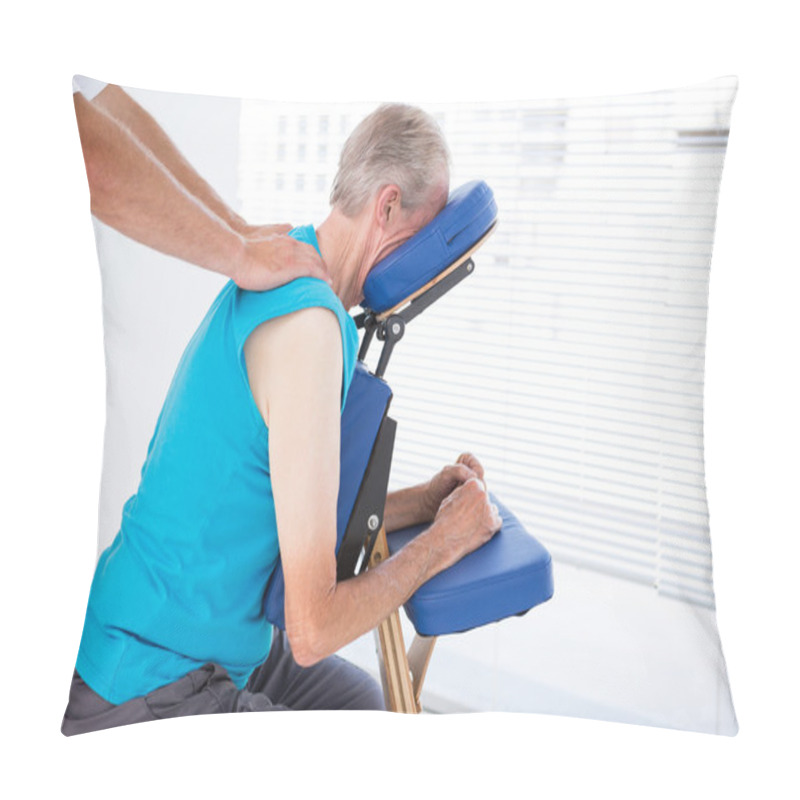 Personality  Man Having Back Massage  Pillow Covers