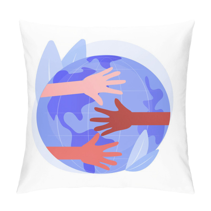 Personality  Race Abstract Concept Vector Illustration. Pillow Covers