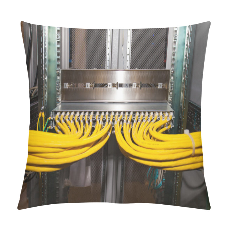 Personality  LAN Network Distributor In A Server Rack For Network Services Pillow Covers