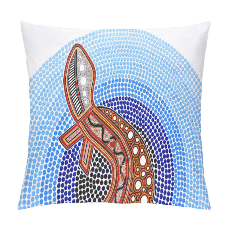 Personality  Indigenous Australian Art Dot Painting. Pillow Covers