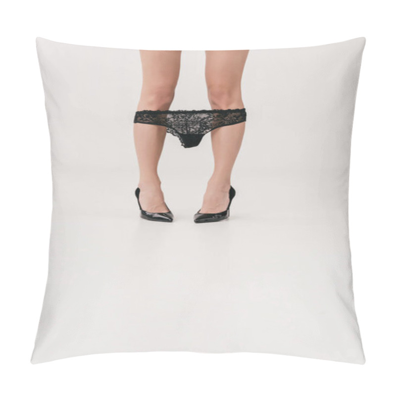 Personality  Girl Taking Off Panties Pillow Covers