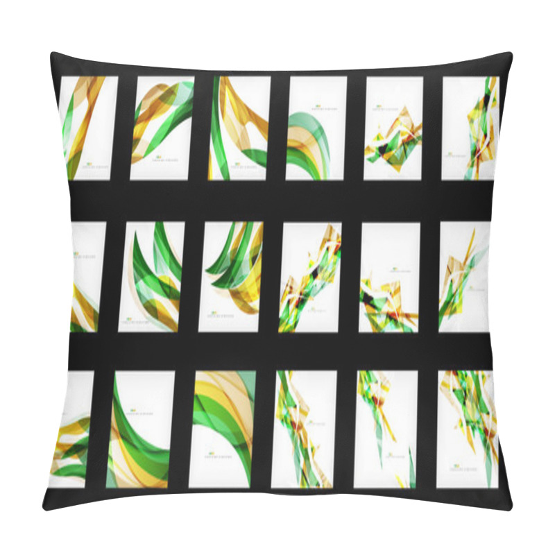 Personality  Large Set Of Abstract Backgrounds Pillow Covers