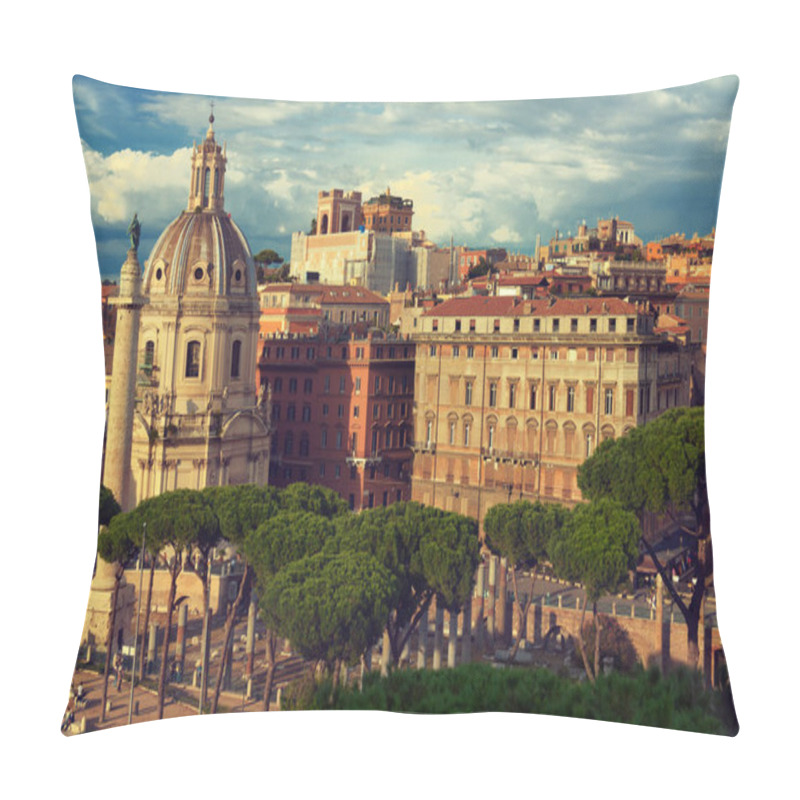 Personality  Italy, Rome, View Of The Historical Center Pillow Covers