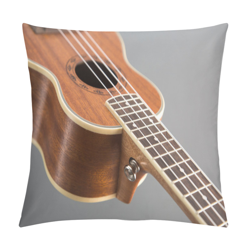 Personality  Close-up Shot Of Classic Ukulele Guitar  Pillow Covers