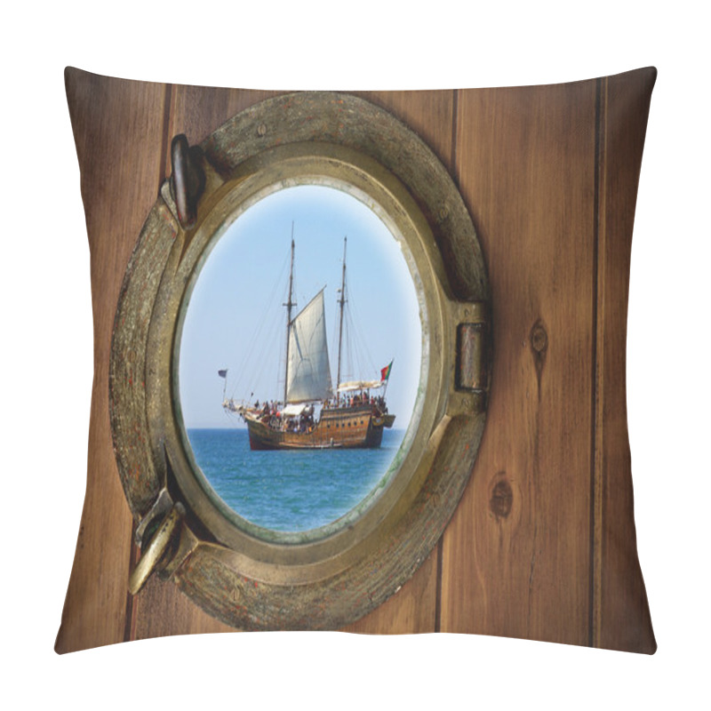 Personality  Brass Porthole Pillow Covers