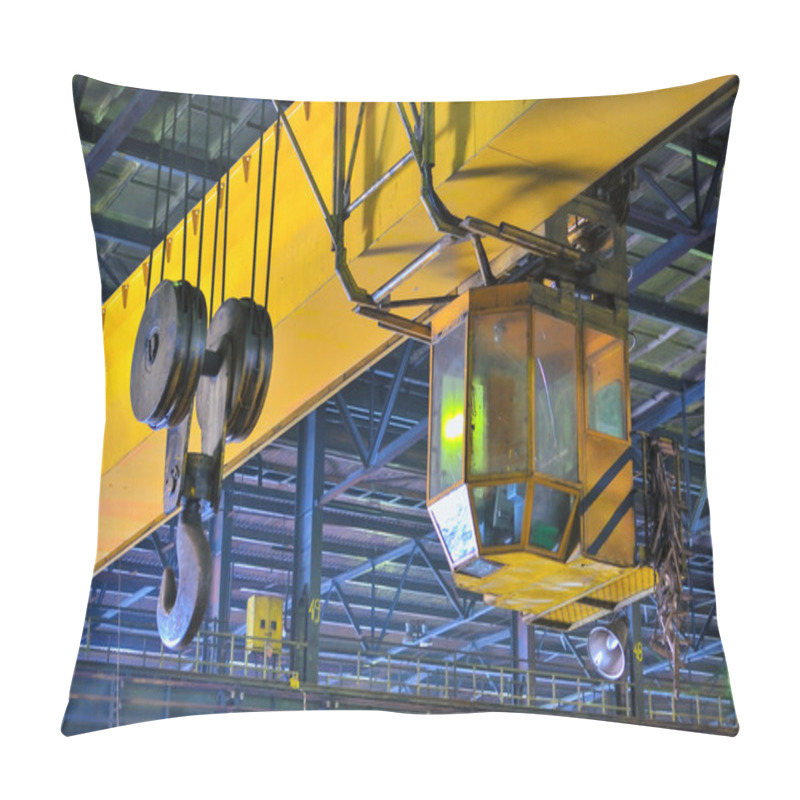 Personality  Crane Gantry In Steel Plant Pillow Covers